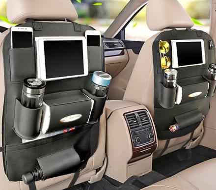 This Brilliant Backseat Car Organizer Holds Tablets, Snacks, Drinks, Tissues, and More