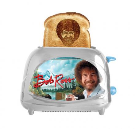 Bob Ross Toaster Toasts Bob Ross' Face Onto Toast