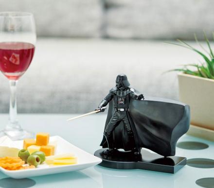 This Darth Vader Toothpick Dispenser Grabs a New Toothpick Out Of His Cape, Holds It Like a Lightsaber
