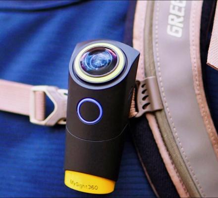 MySight360: Wearable Action Camera Records Self-Stabilizing Panoramic Video