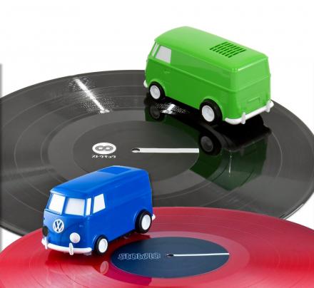 Soundwagon Record Runner Portable Record Player Hippy Van Spins Around Your Vinyls