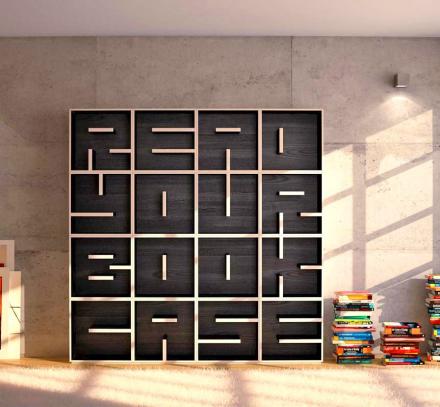 These Letter Shaped Bookcases Let You Spell Anything You Want