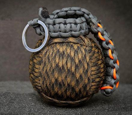 Paracord Survival Grenade That's Filled With Survival Tools
