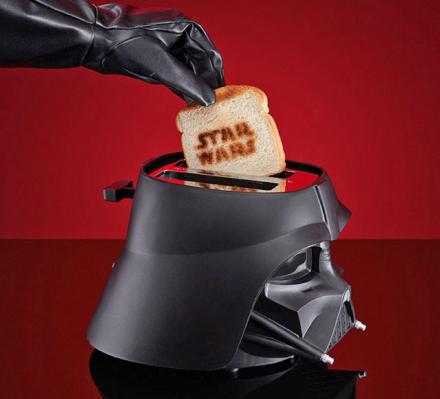 This Star Wars Darth Vader Toaster Toasts The Star Wars Logo Onto Your Bread
