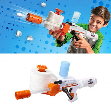 This Toy Gun Makes 350 (Clean) Spitballs From One Roll Of Toilet Paper
