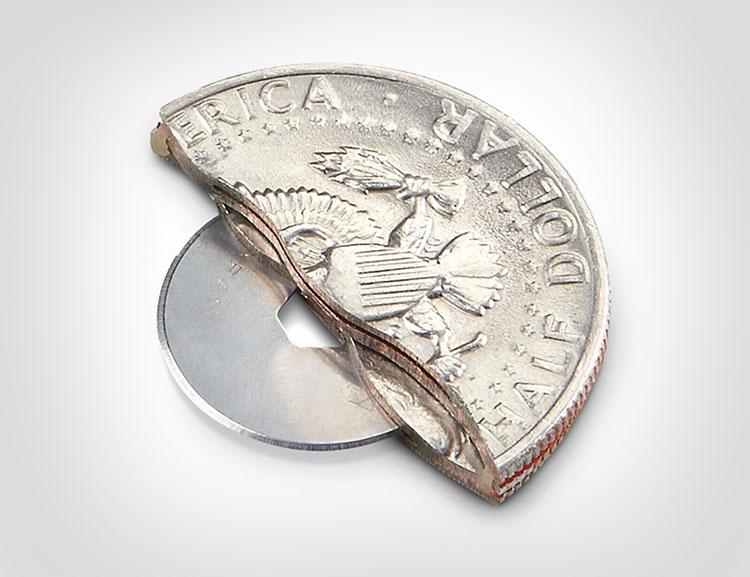 50 cent piece hidden knife blade christmas gifts for college kids