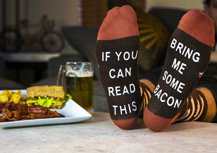 If You Can Read This Bring Me Bacon Socks