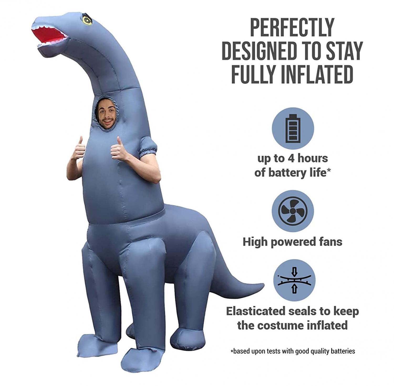 Giant Inflatable Long Neck Dinosaur Costume - Inflatable diplodocus costume