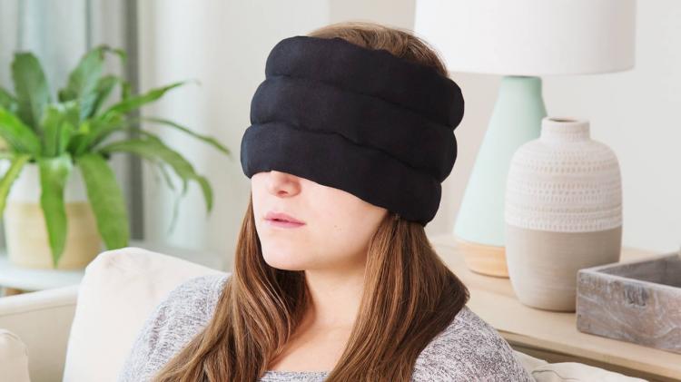 Headache Relief Hat - Ice holding head wrap helps relieve headaches and neck strain