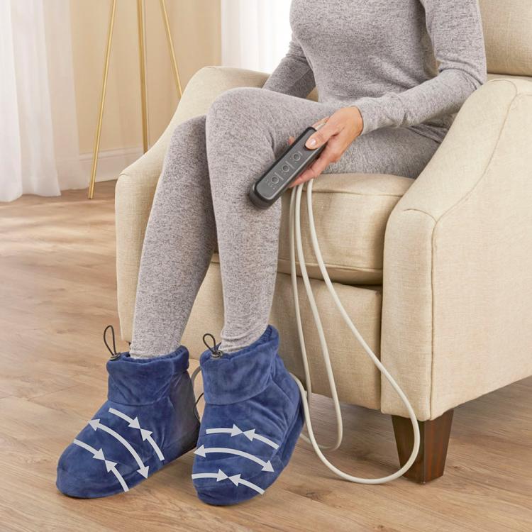 Heated Slippers That Massage Your Feet - Heat compression slipper booties