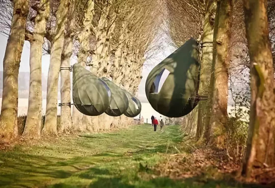Raindrop Shaped Tree Tents Let You Sleep In The Trees - Dew Drop TreeTents by Dré Wapenaar
