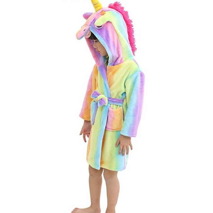 Kids Unicorn Flannel Robe