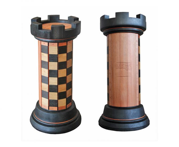 Rook Tower Pack-away Wooden Chess Board - Rook piece shaped wooden chess board - beautiful design wooden chess board with flexible board Rook Tower Pack-away Wooden Chess Board - Rook piece shaped wooden chess board - beautiful design wooden chess board with flexible board